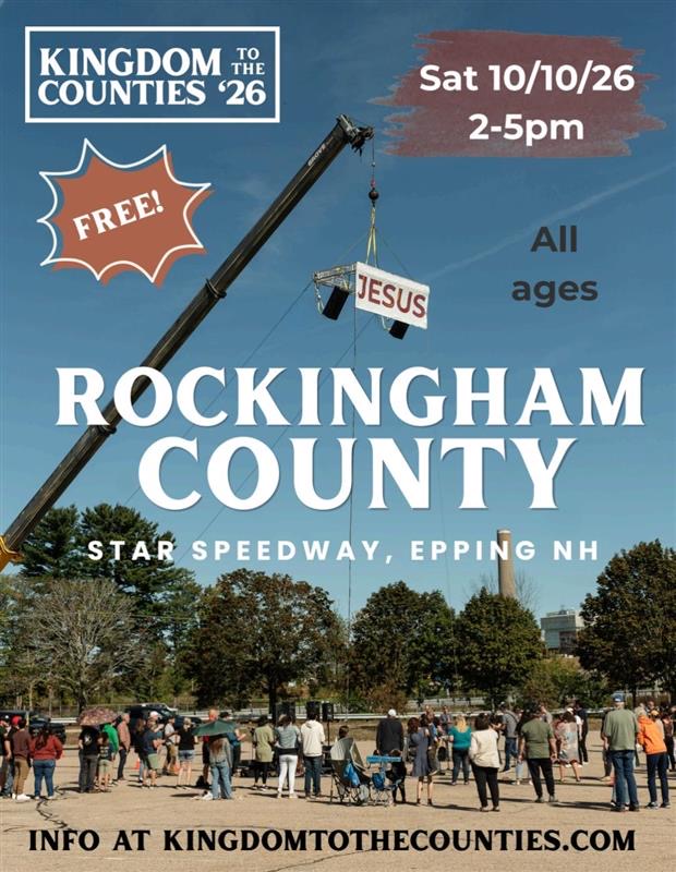 Rockingham County event flyer — Sat 10/10/26, 2-5pm, Star Speedway, Epping NH
